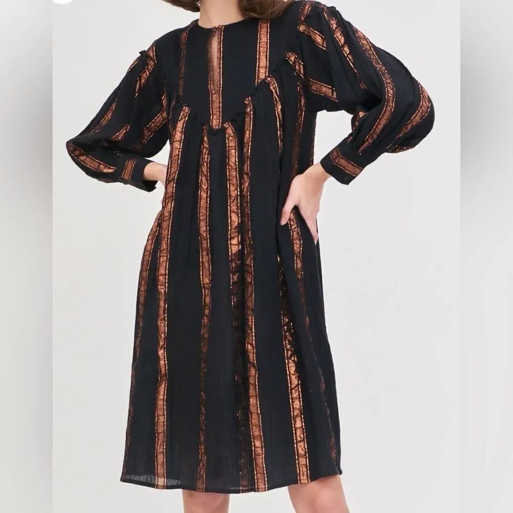 Antik Batik JULIA SHINY STRIPED DRESS NWT Size XS